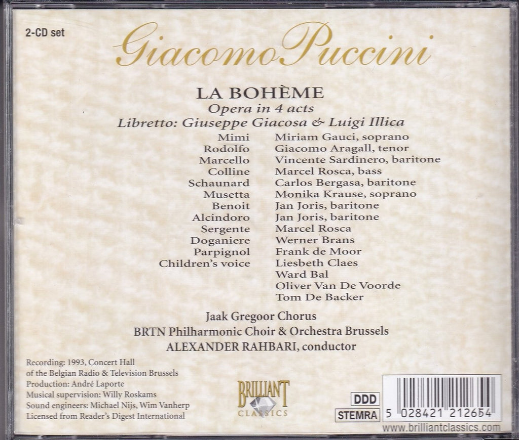 Puccini: la boheme – CD