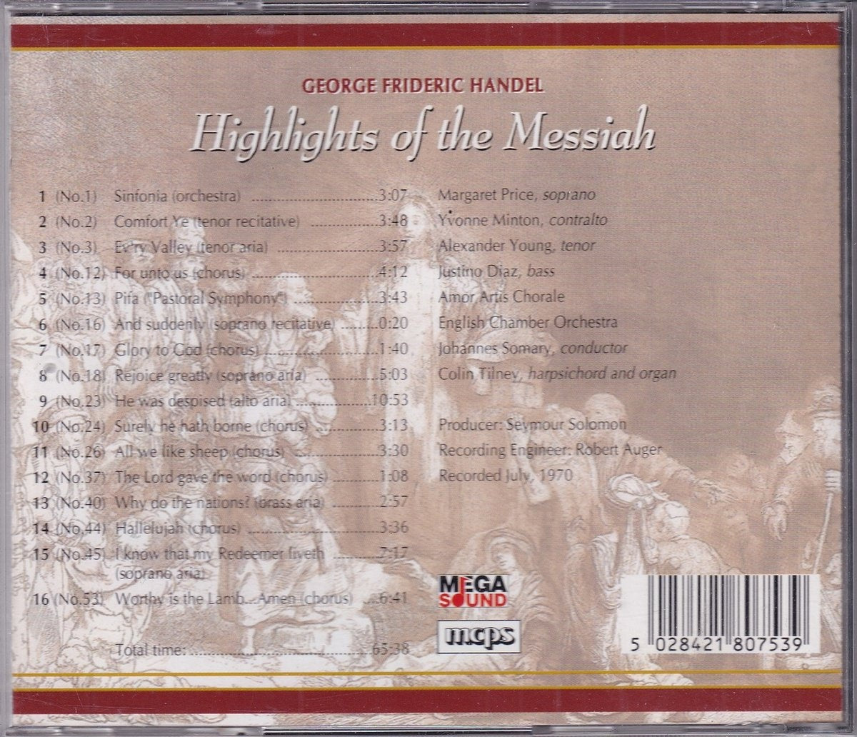 Highlights of the messiah – g.f.handel – CD