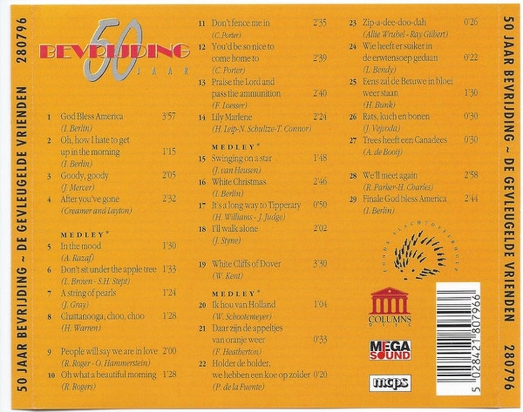 De gevleugelde vrienden : 50 jaar bevrijding – CD