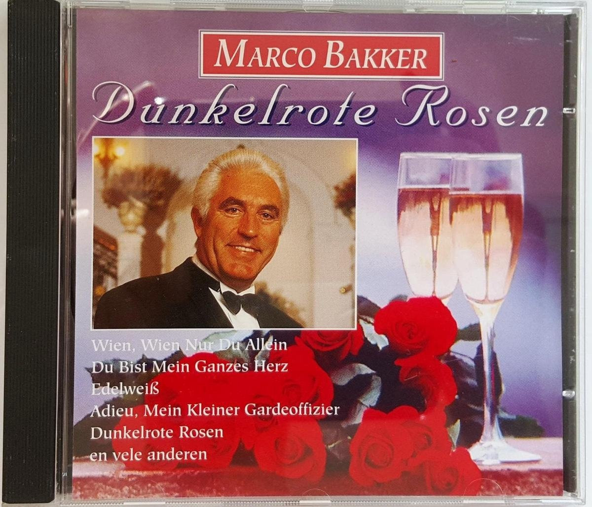 Marco bakker – dunkelrote rosen – CD