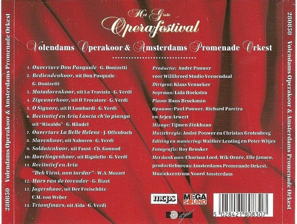 Grote operafestival – volendamse operakoor – CD
