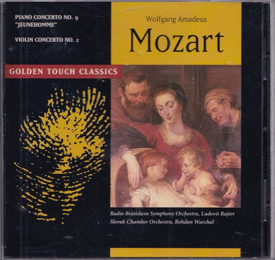 Piano concerto 9, violin concerto 2 – wolfgang amadeus mozart, golden touch classics – radio bratislava symphony orchestra o.l.v. ludovit rajter, slovak chamber orchestra o.l.v. bo