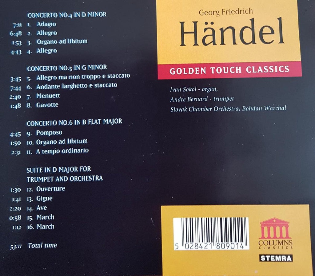 Georg friedrich hõndel op.7 – CD