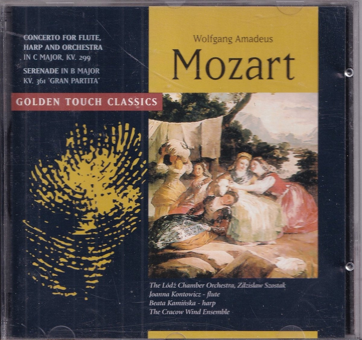 Golden touch classics, wolfgang amadeus mozart – the lodz chamber orchestra o.l.v. zdzislaw szostak, joanna kontowicz, beata kaminska, the cracow wind ensemble – CD