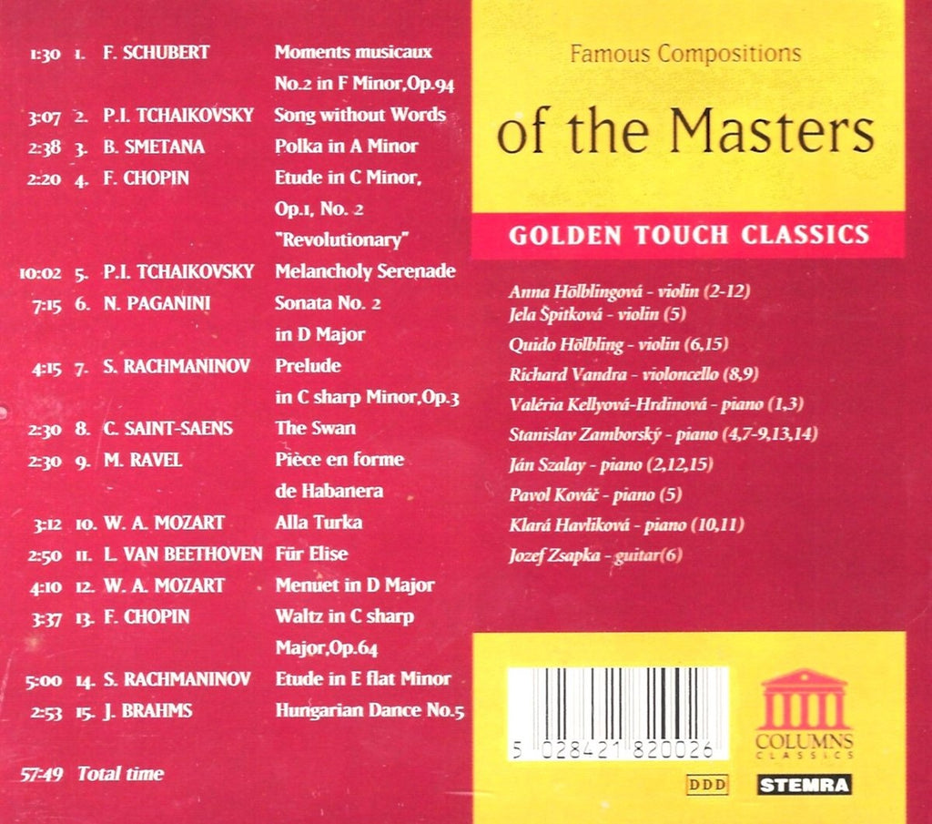 Famous composition of masters – CD