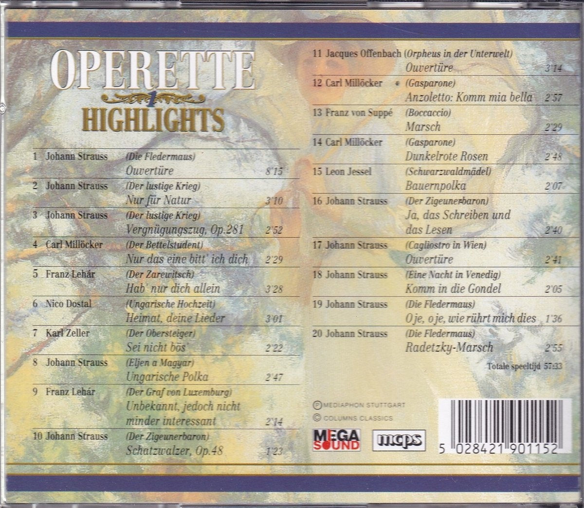 Operette highlights 1 – CD