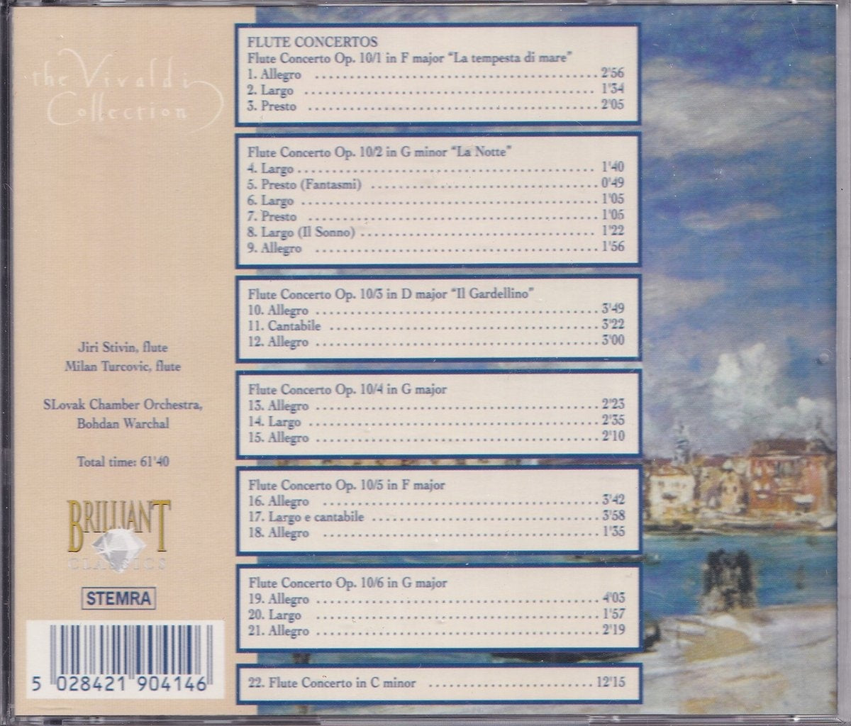 The vivaldi collection flute concertos – CD