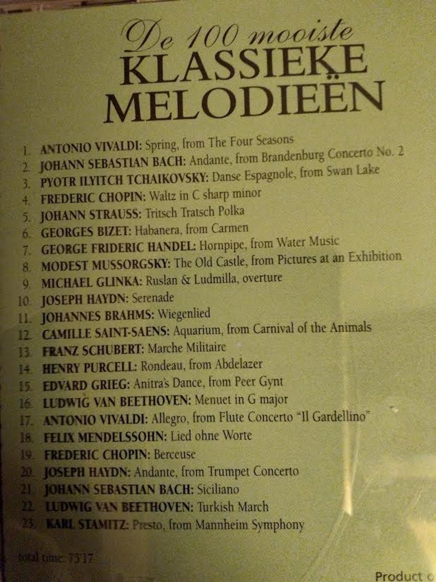 De 100 mooiste klassiek melodieen – deel 3 – CD