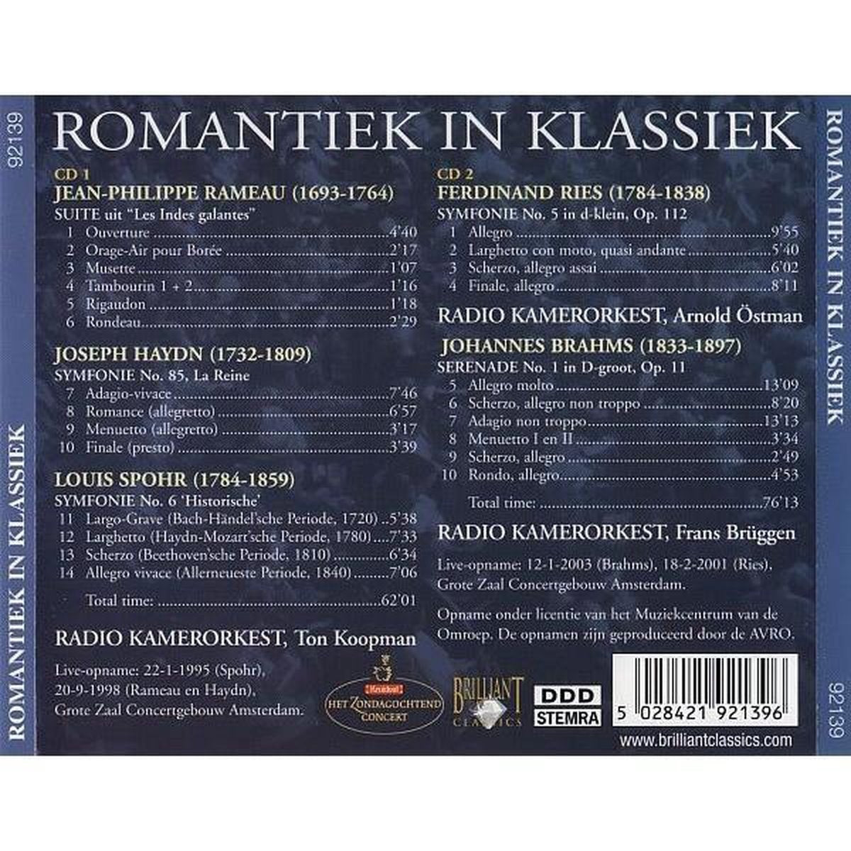 Various – romantiek in klassiek – CD