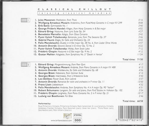 Classical chillout: relaxing classical melodies – CD