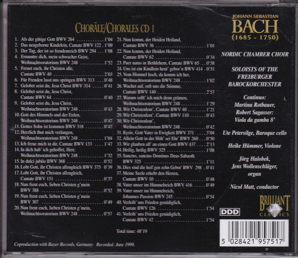Bach – chorales – CD