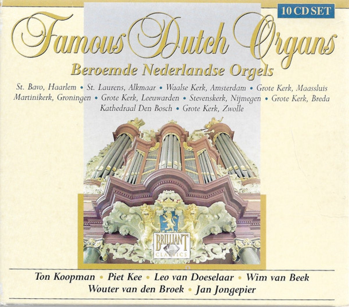 Various – ton koopman · piet kee · leo van doeselaar · wim van beek (2) · wouter van den broek · jan jongepier – famous dutch organs – CD