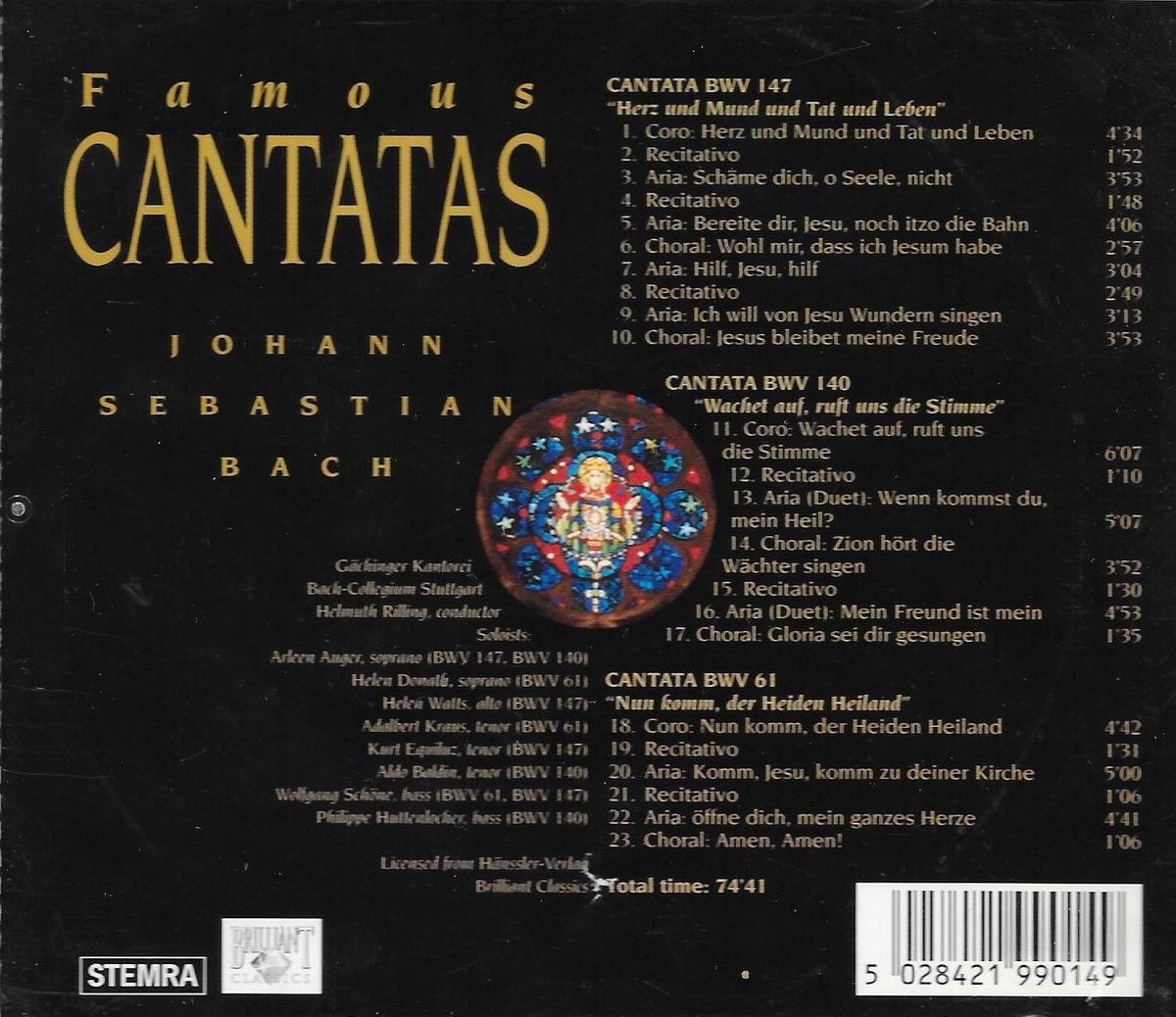Famous canatas – CD