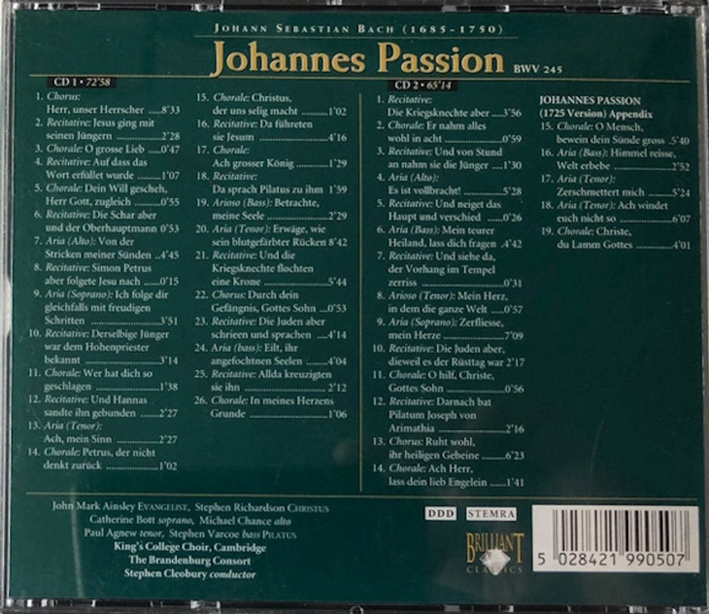 Johannes passion – CD