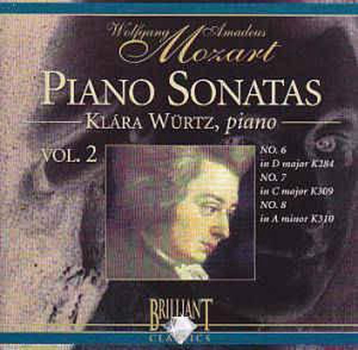 Wolfgang amadeus mozart – klára würtz ‎ – piano sonatas vol. 2 – CD
