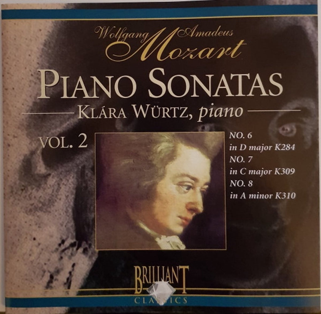 Wolfgang amadeus mozart – klára würtz ‎ – piano sonatas vol. 2 – CD