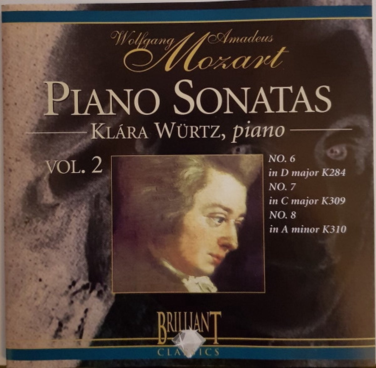 Wolfgang amadeus mozart – klára würtz ‎ – piano sonatas vol. 2 – CD