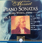Mozart – piano sonatas klara würtz – CD