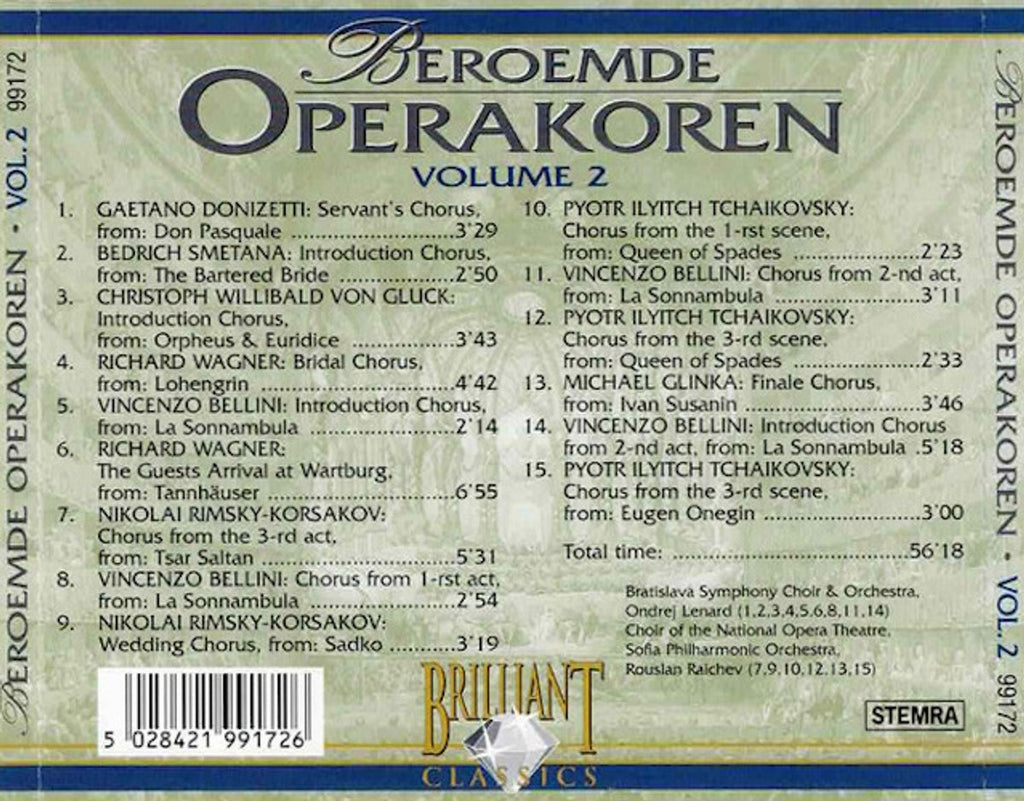 Beroemde operakoren – volume 2 – CD