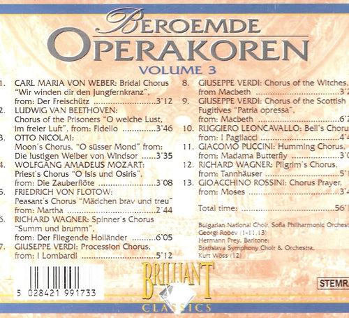 Beroemde operakoren volume 3 – DVD