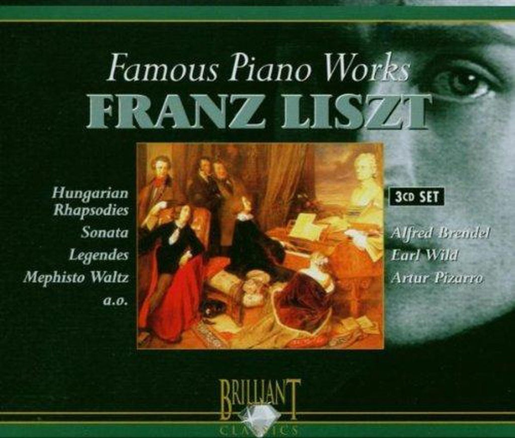 Liszt: famous piano works – pizarro, brendel, wild – CD