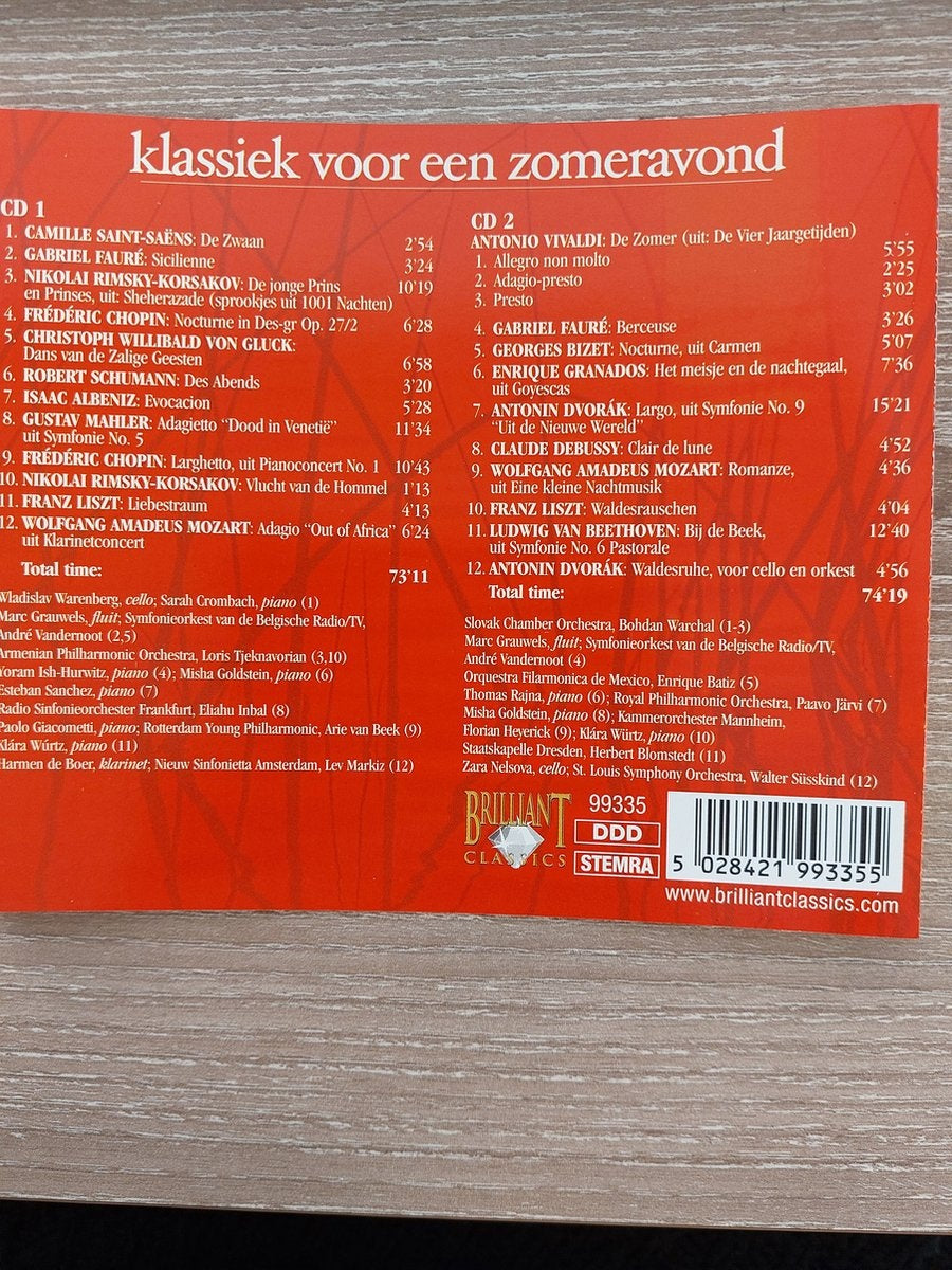 Various – klassiek voor een zom.2cd – CD