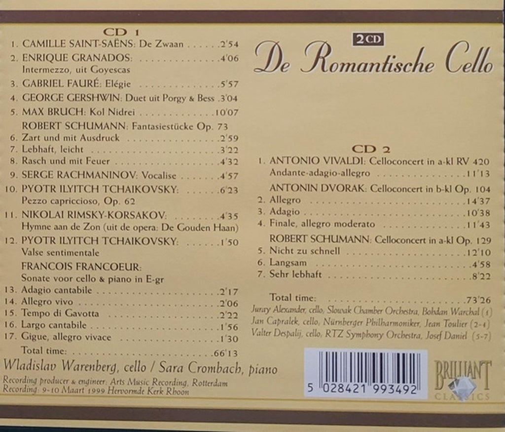 De romantische cello – CD