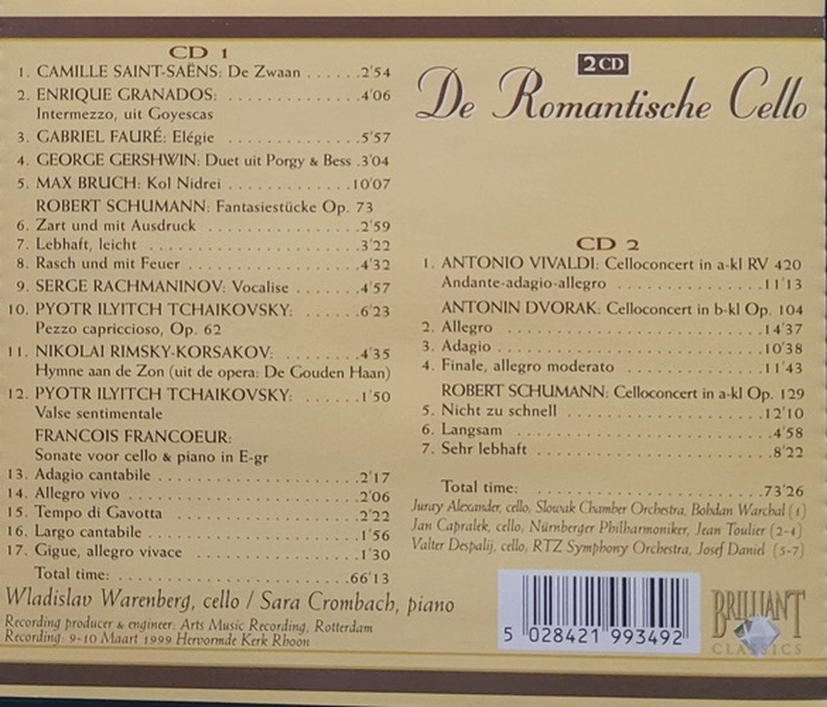 De romantische cello – CD