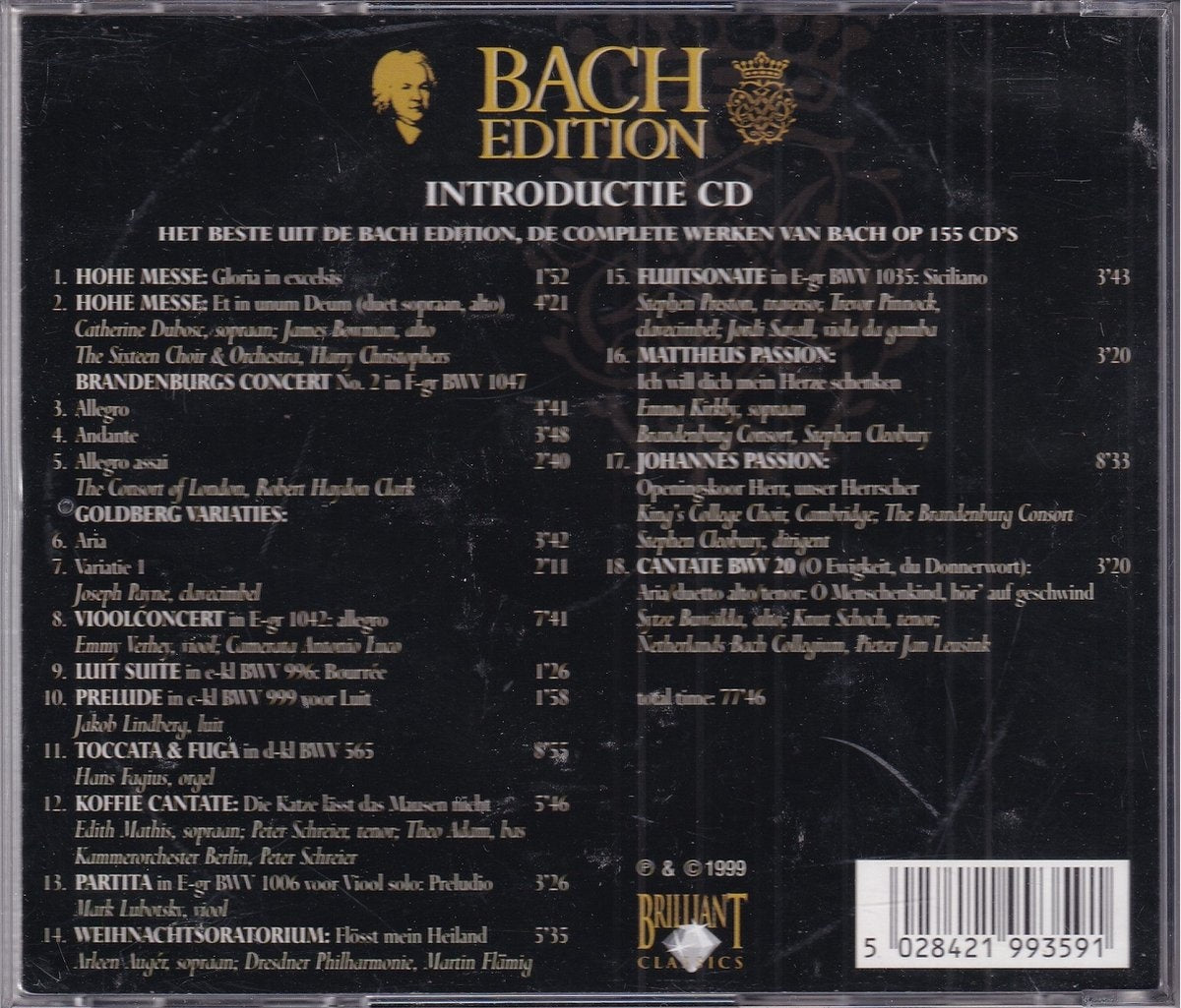 Various – bach introductie – CD