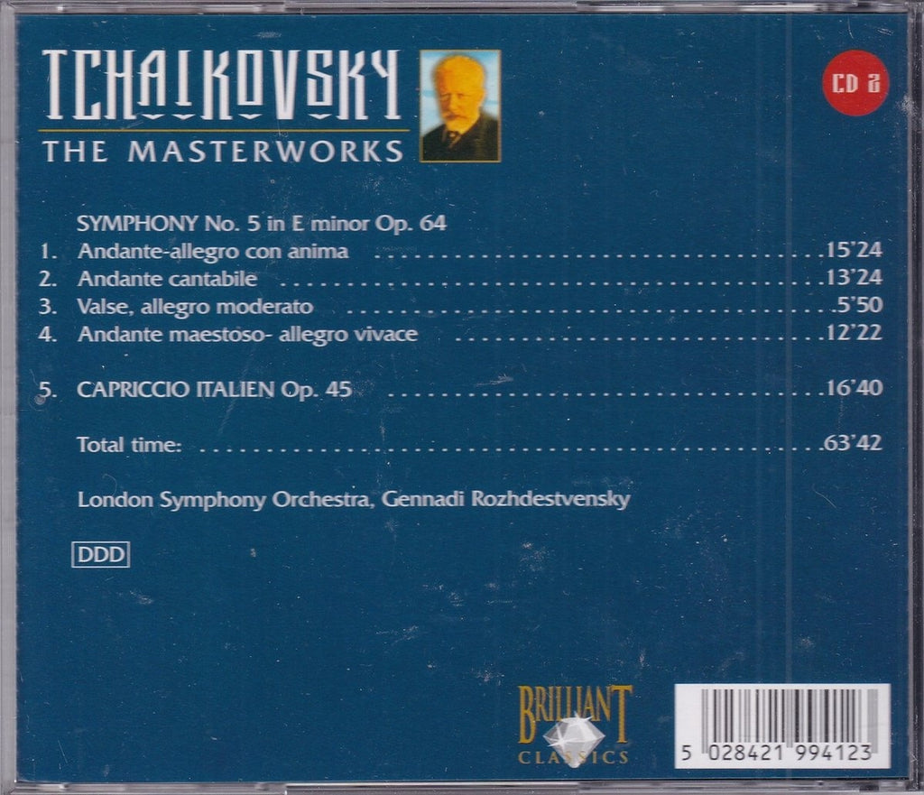 Tchaikovsky – the masterworks – symphony no.5 in e minor e 64 – CD