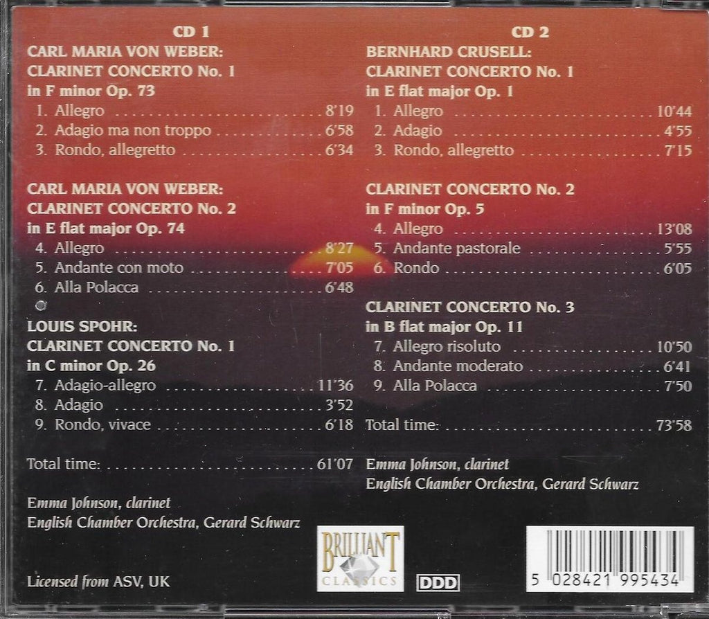 Romantic clarinet concertos – CD