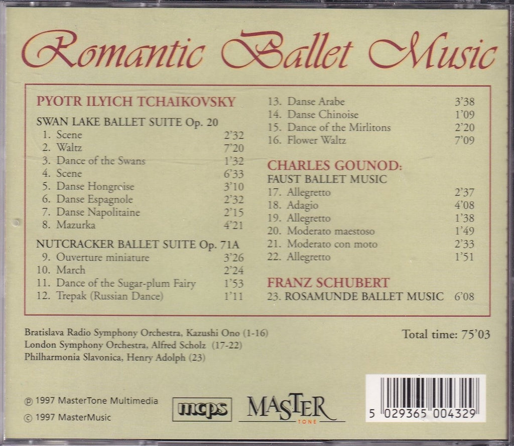Romantic ballet music – CD
