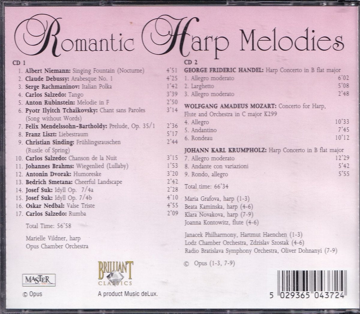 Romantic harp melodies – CD