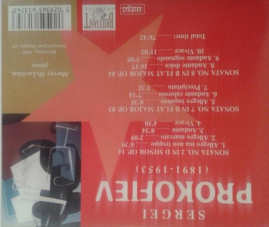 Prokofiev: sonatas nos. 2, 7, 8 – CD