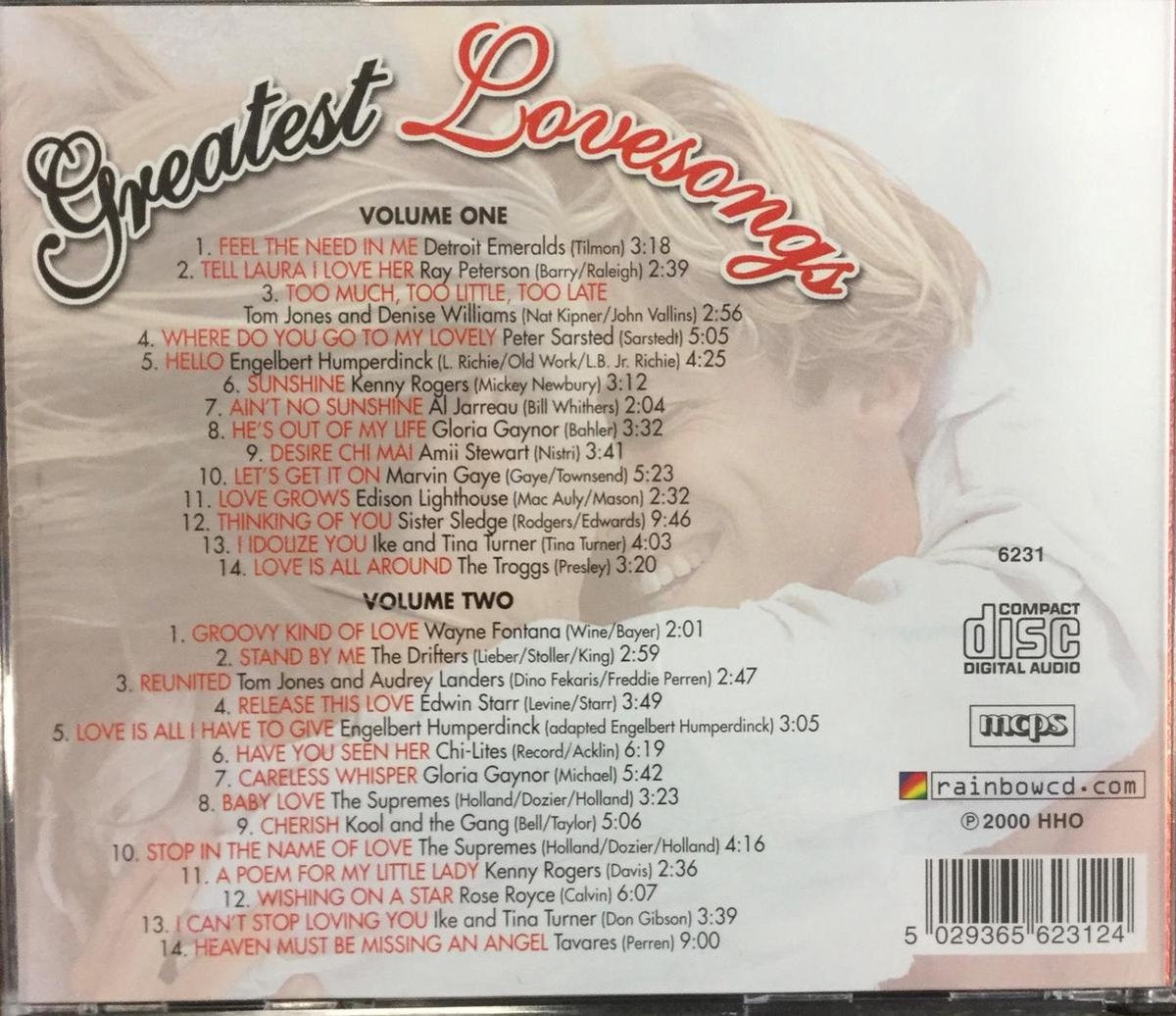 Various – greatest lovesongs – CD