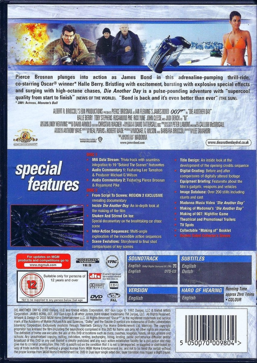 Speelfilm – die another day – DVD