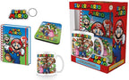 Nintento super mario – geschenkset – mok – notitieboekje – onderzetter en sleutelhanger