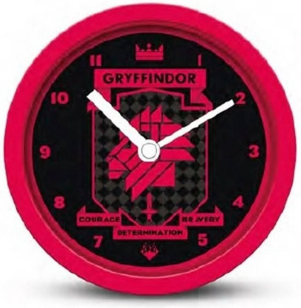 Harry Potter gryffindor brutalist desk clock
