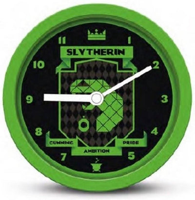 Harry Potter slytherin brutalist desk clock