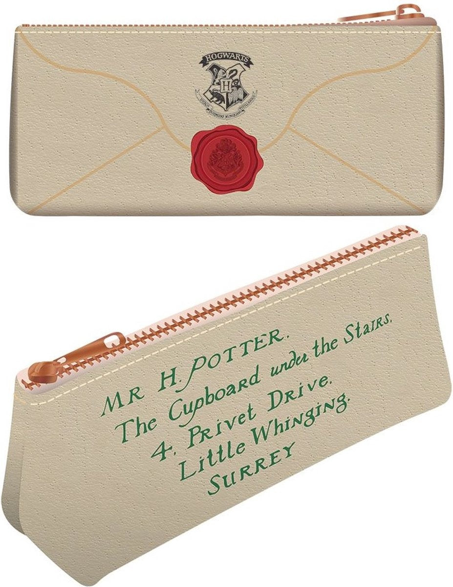 Harry Potter hogwarts letter etui meerkleurig – polyester – fan merch, film, hogwarts
