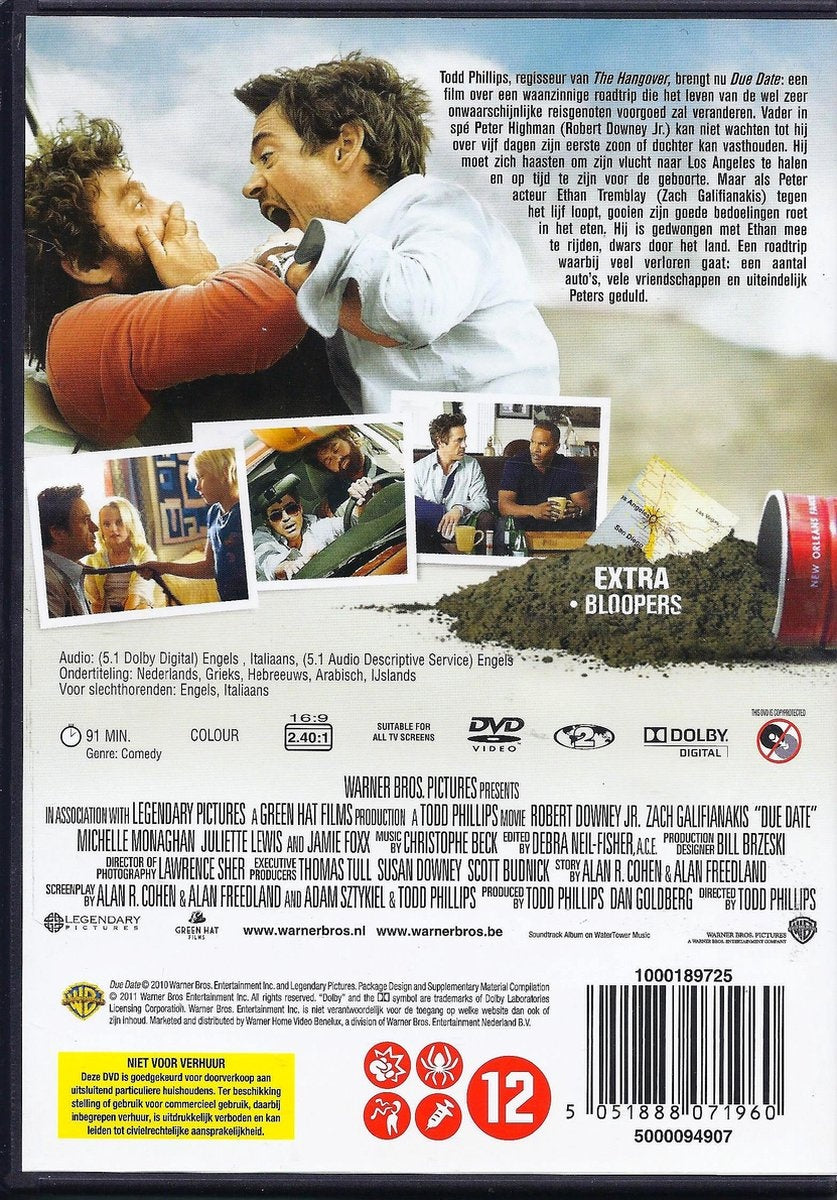 Speelfilm – due date – date limite – DVD