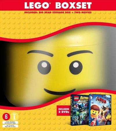 The lego movie + lego Batman: the movie (included: big head storage box) – DVD
