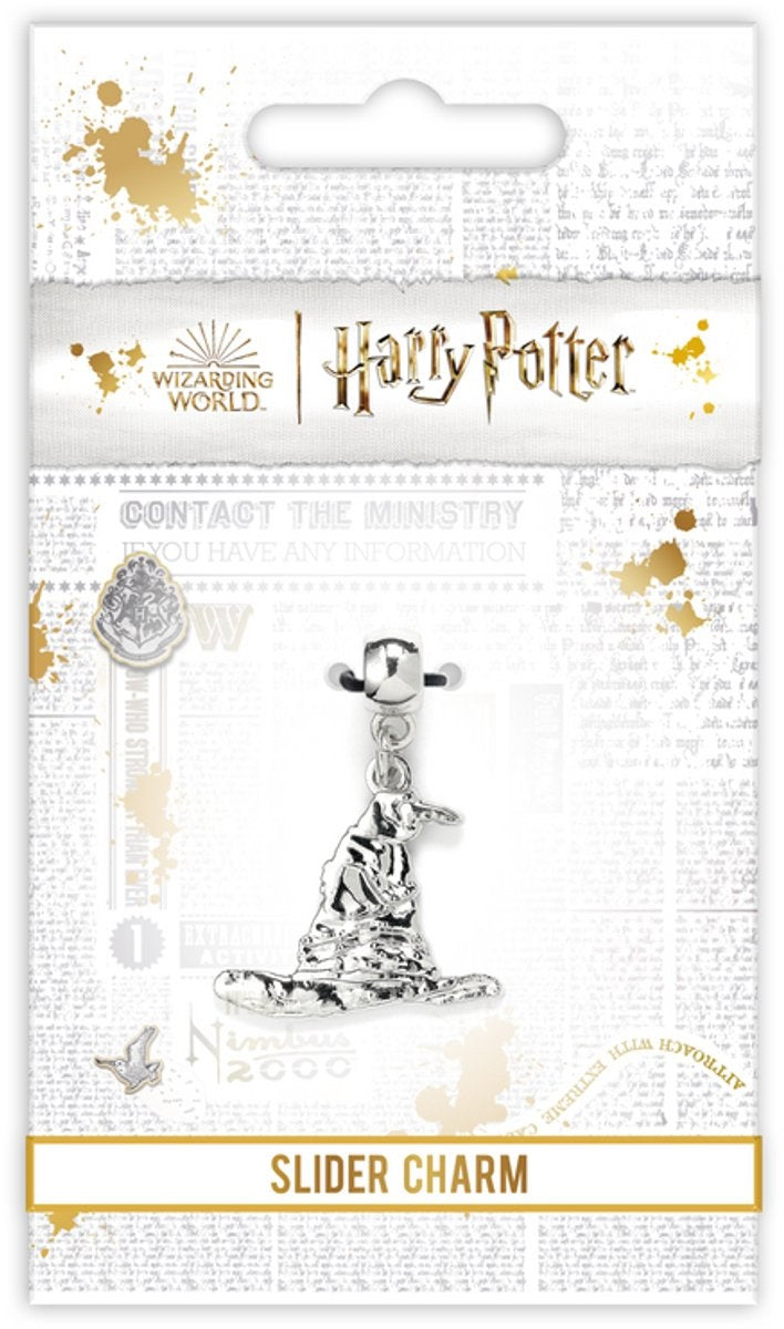 The Carat Shop – Harry Potter – sorting hat slider charm – sorteerhoed slider bedel – zilverkleurig