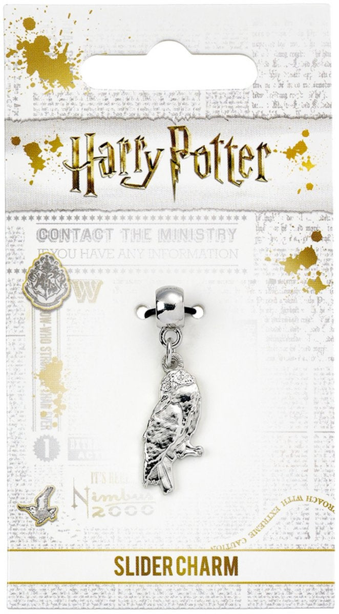 The Carat Shop – Harry Potter – hedwig uil slider bedel – zilverkleurig