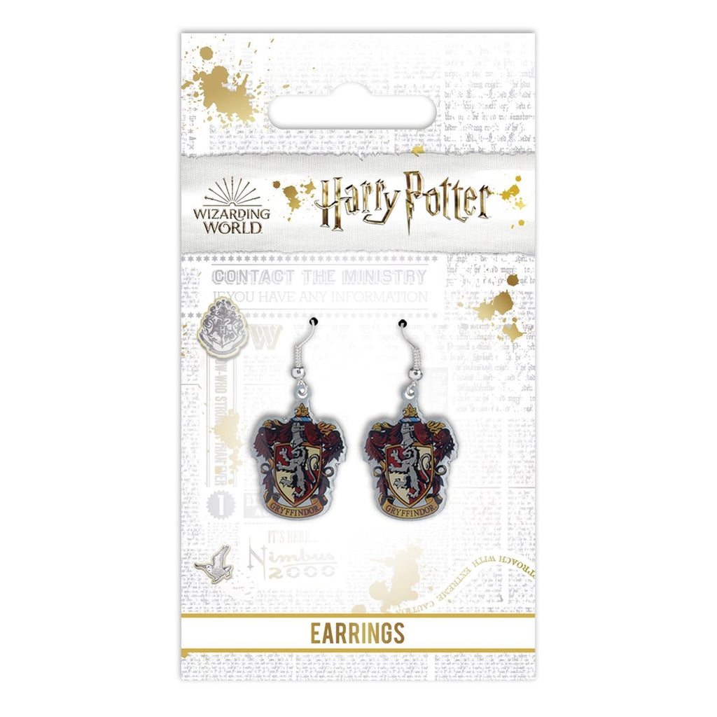 The Carat Shop Harry Potter schild hanger oorbellen – Gryffindor