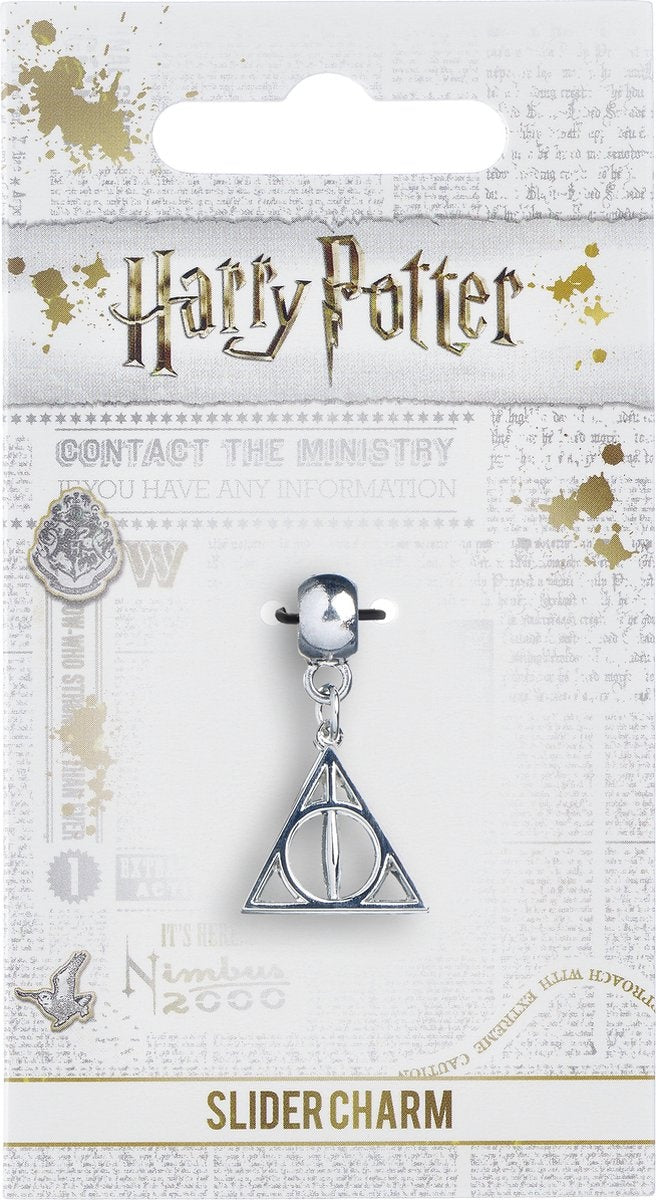 The Carat Shop – Harry Potter – zilveren doodsrelieken schuifbedel – deathly hallows