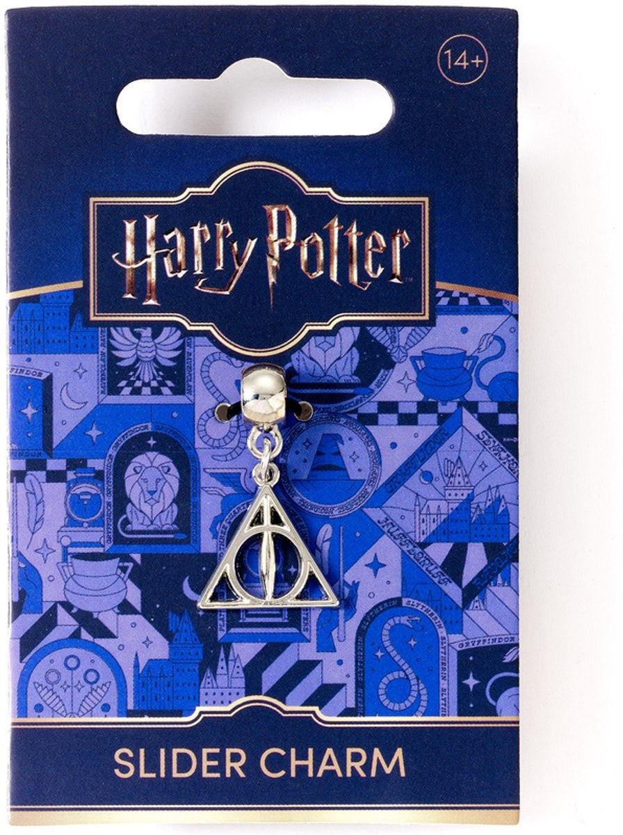 The Carat Shop – Harry Potter – zilveren doodsrelieken schuifbedel – deathly hallows