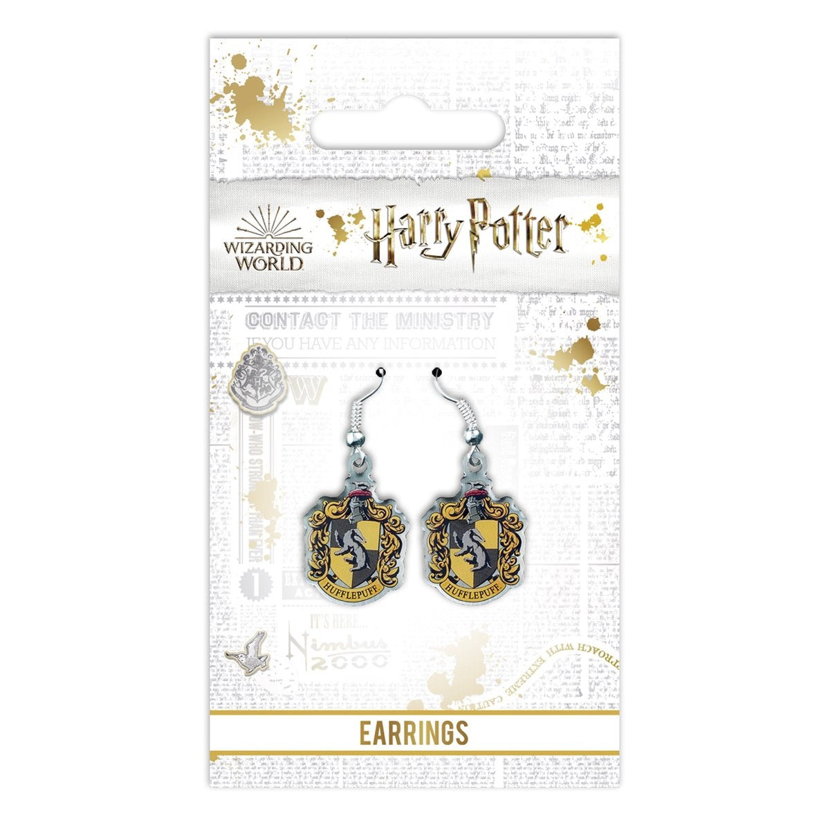The Carat Shop – Harry Potter hufflepuf wapen hanger oorbellen