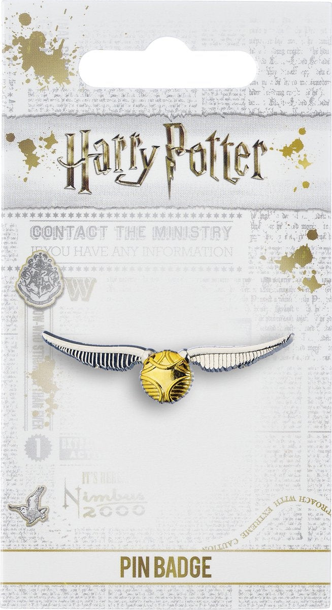 The Carat Shop – Harry Potter – gouden snaai speld – golden snitch pin – zilverkleurig