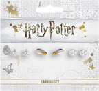 The Carat Shop – Harry Potter deadly hallows – golden snitch – platform 9 3/4 oorbellen